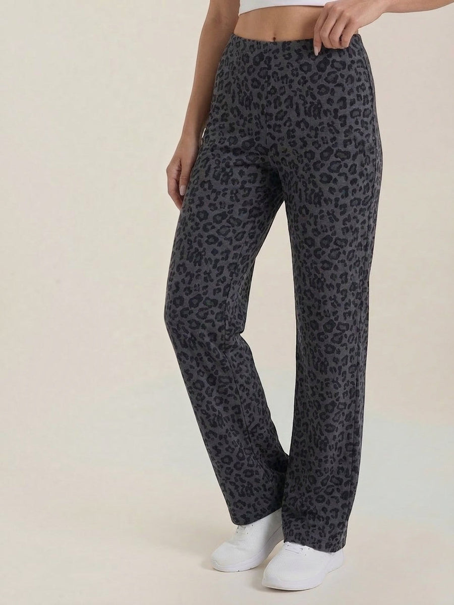 Cleo Leopard Print Wide Leg Pants