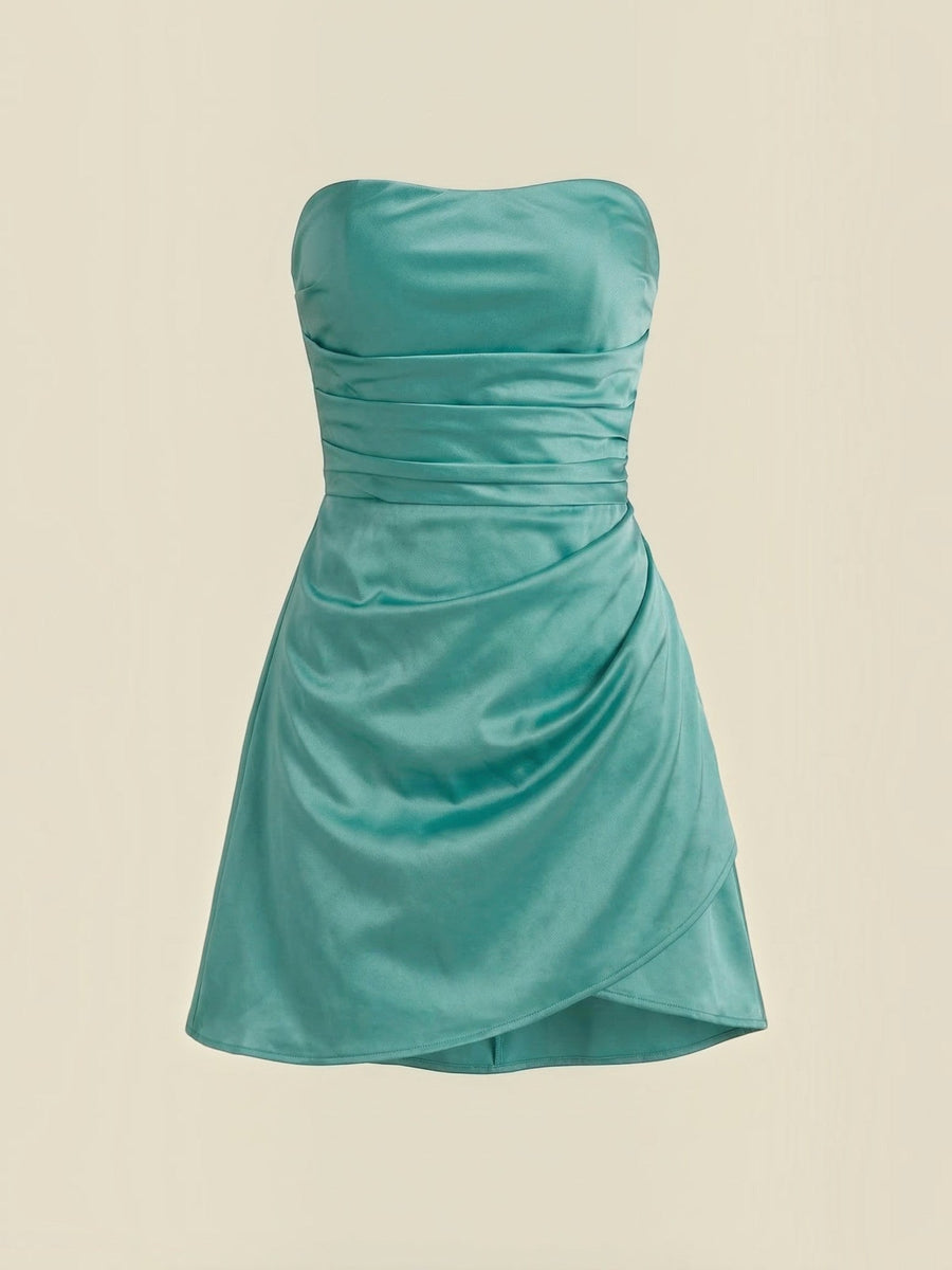 Genevieve Strapless Ruched Mini Dress