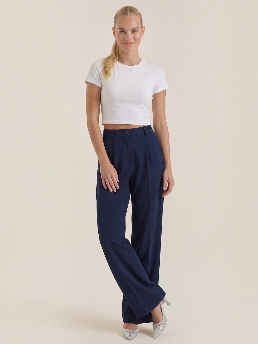 Rebecca Pleated High Waisted Wide Leg Pants