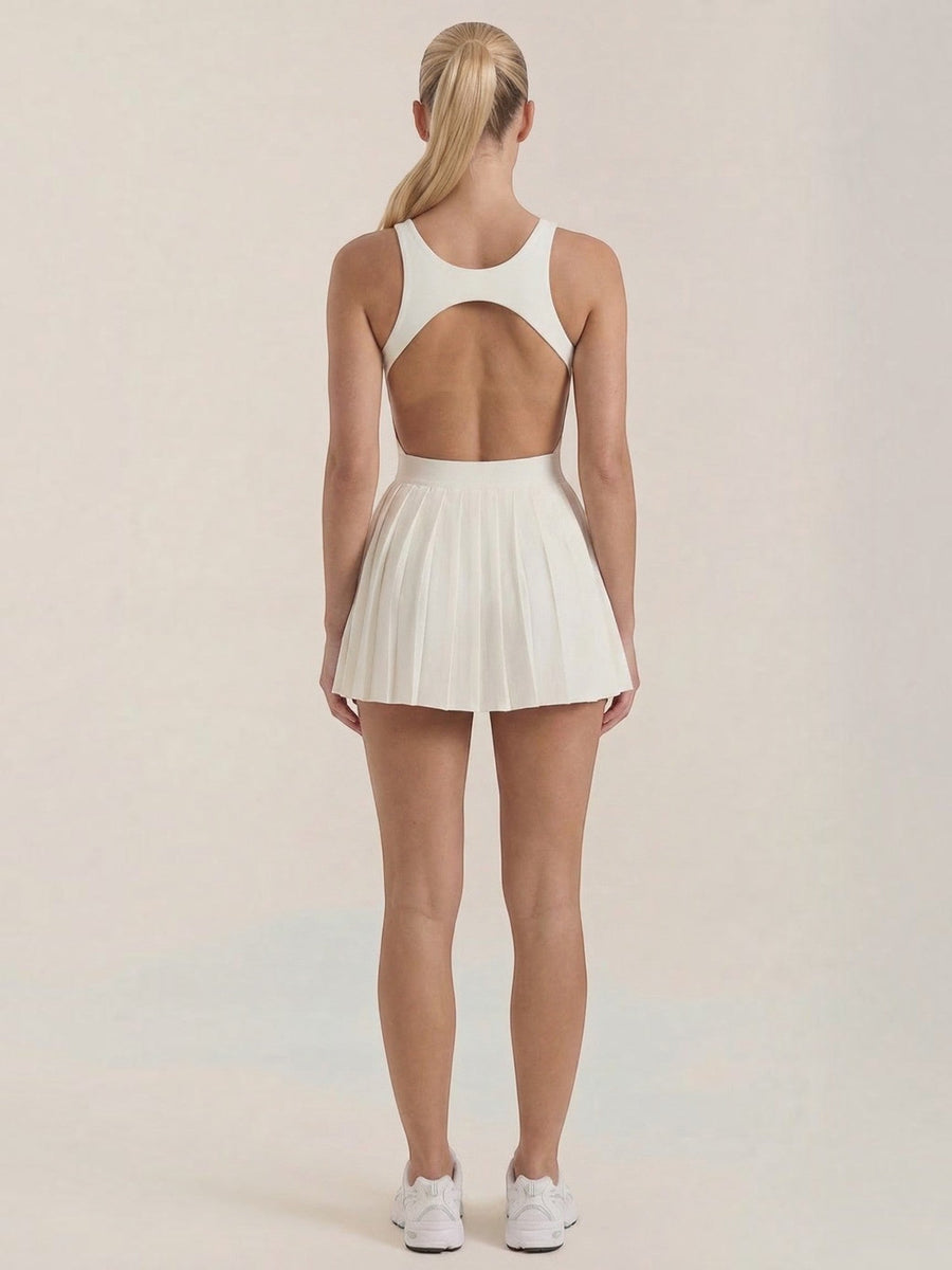 Deirdre Pleated Skirt Tennis Mini Dress