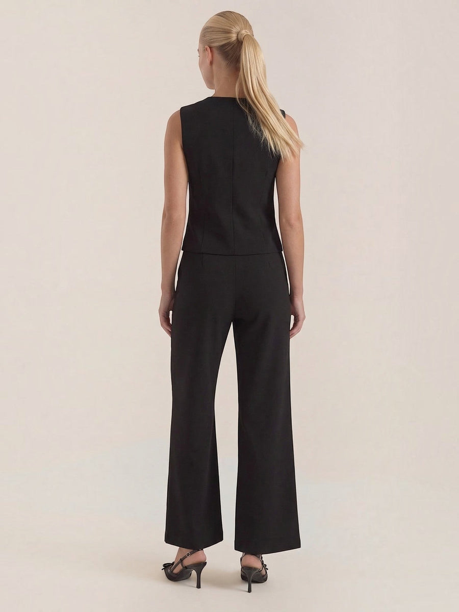 Ginger Tailored Vest and Wide Leg Pants Set