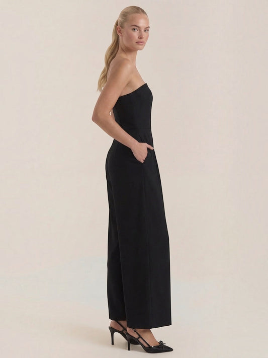 Eliza Strapless Wide Leg Jumpsuit