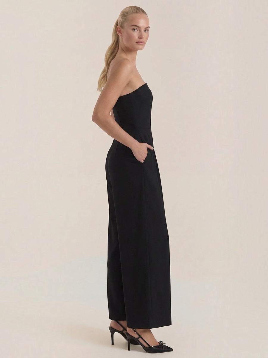 Eliza Strapless Wide Leg Jumpsuit