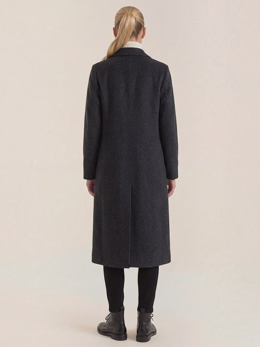 Lucille Wool Double Breasted Long Coat