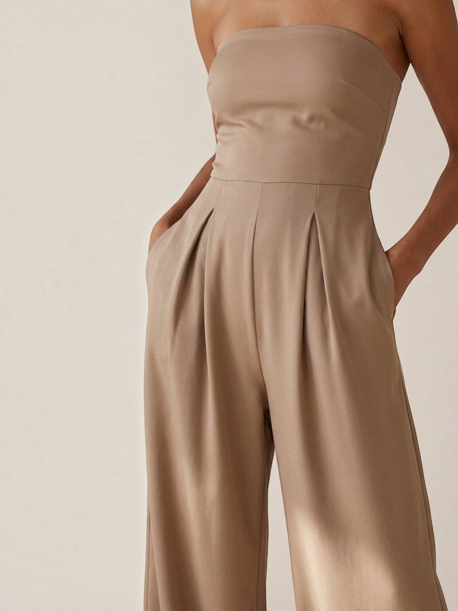 Eliza Strapless Wide Leg Jumpsuit