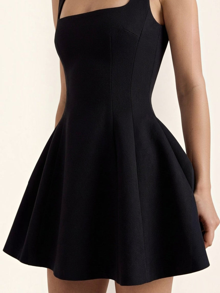 Dixie Square Neck Fit and Flare Mini Dress