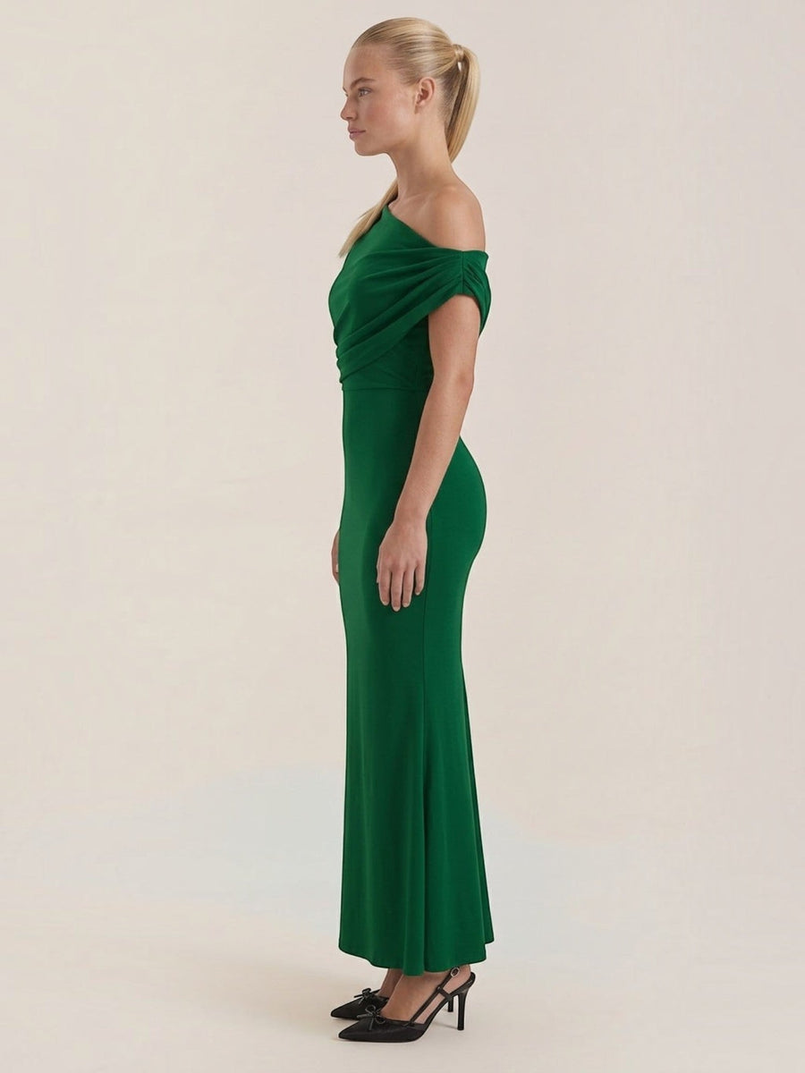 Candice One Shoulder Fitted Maxi Dress