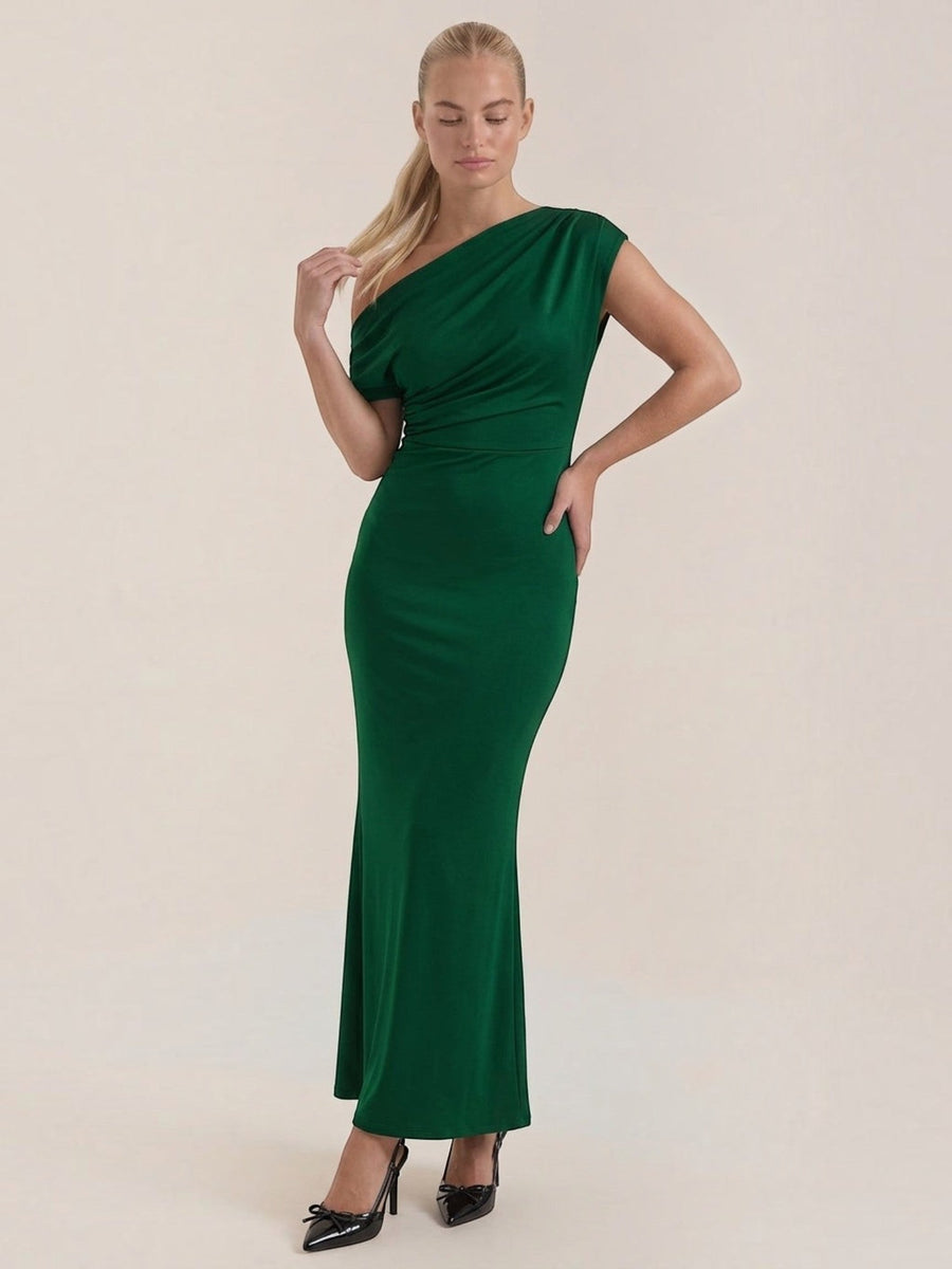 Candice One Shoulder Fitted Maxi Dress