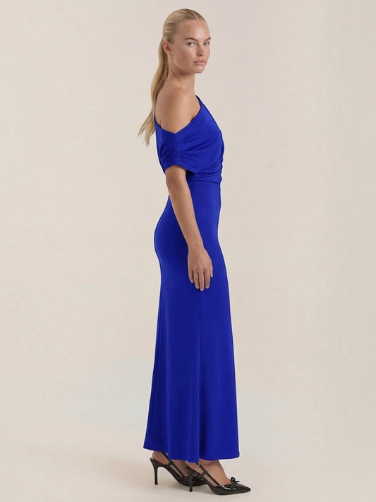 Candice One Shoulder Fitted Maxi Dress