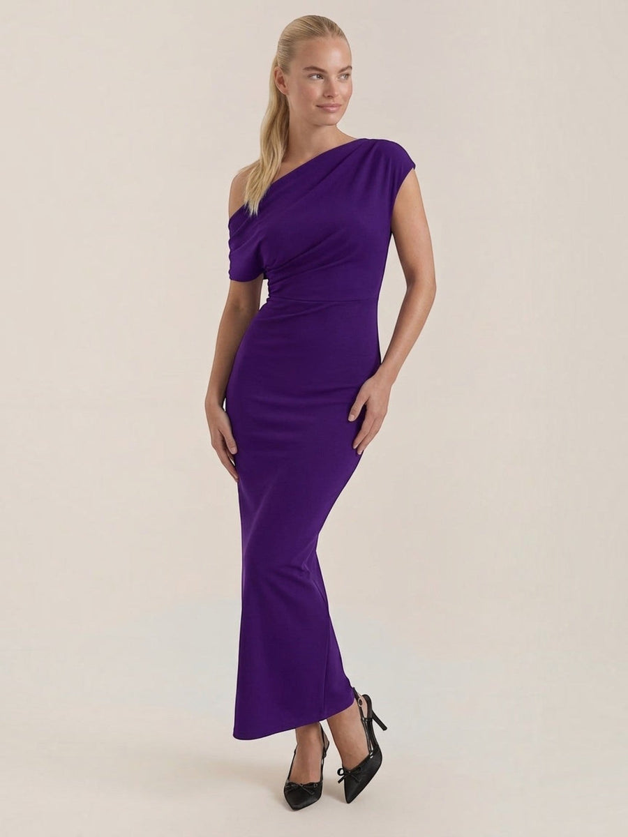 Candice One Shoulder Fitted Maxi Dress
