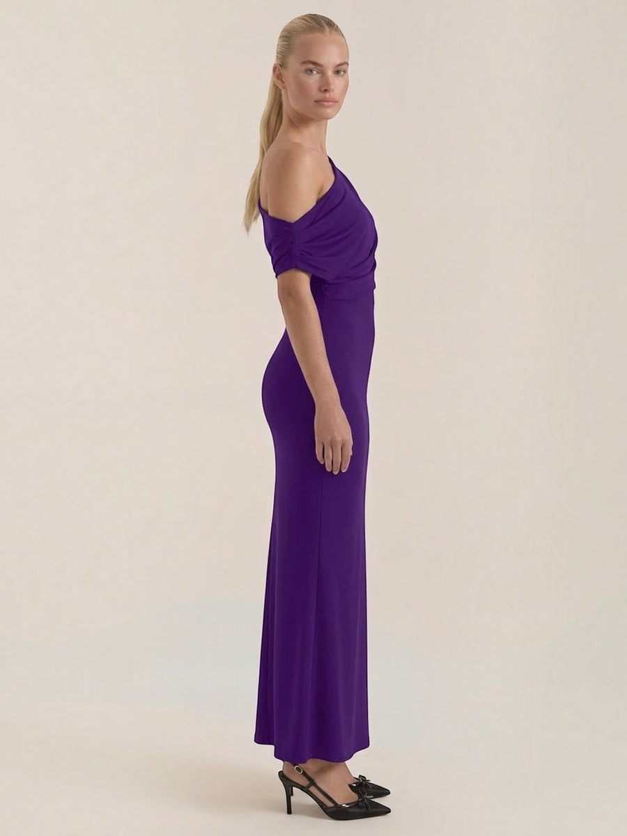 Candice One Shoulder Fitted Maxi Dress