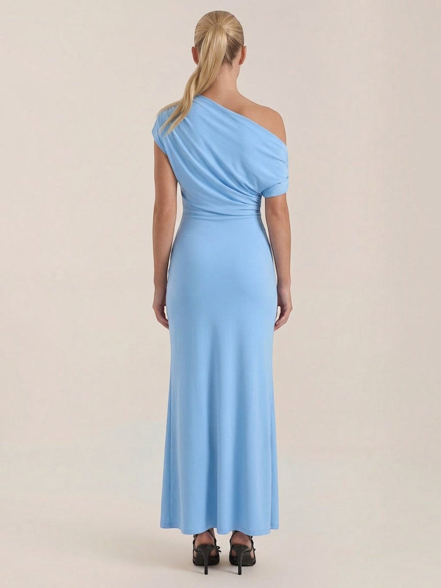 Candice One Shoulder Fitted Maxi Dress