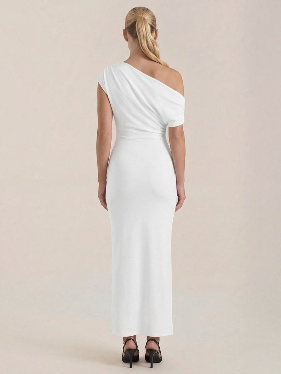 Candice One Shoulder Fitted Maxi Dress