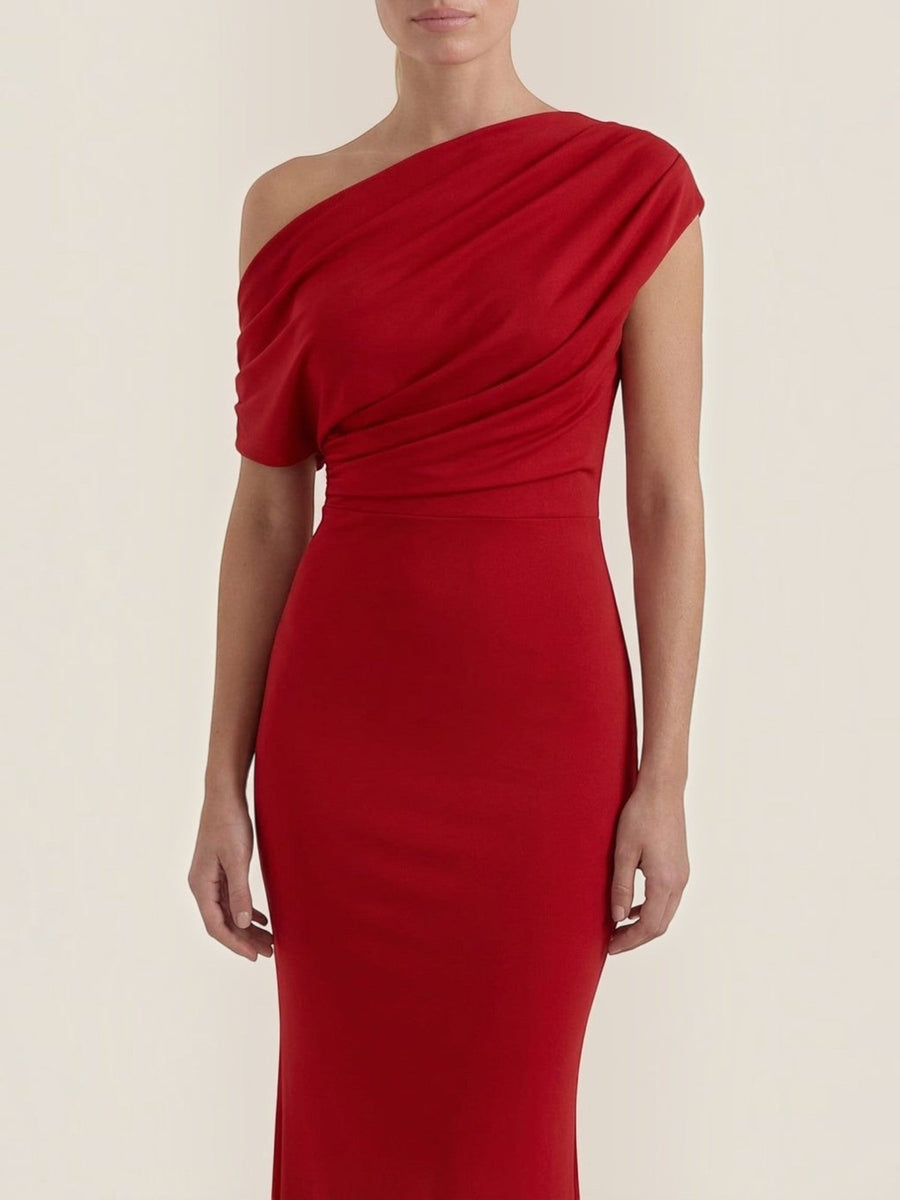 Candice One Shoulder Fitted Maxi Dress