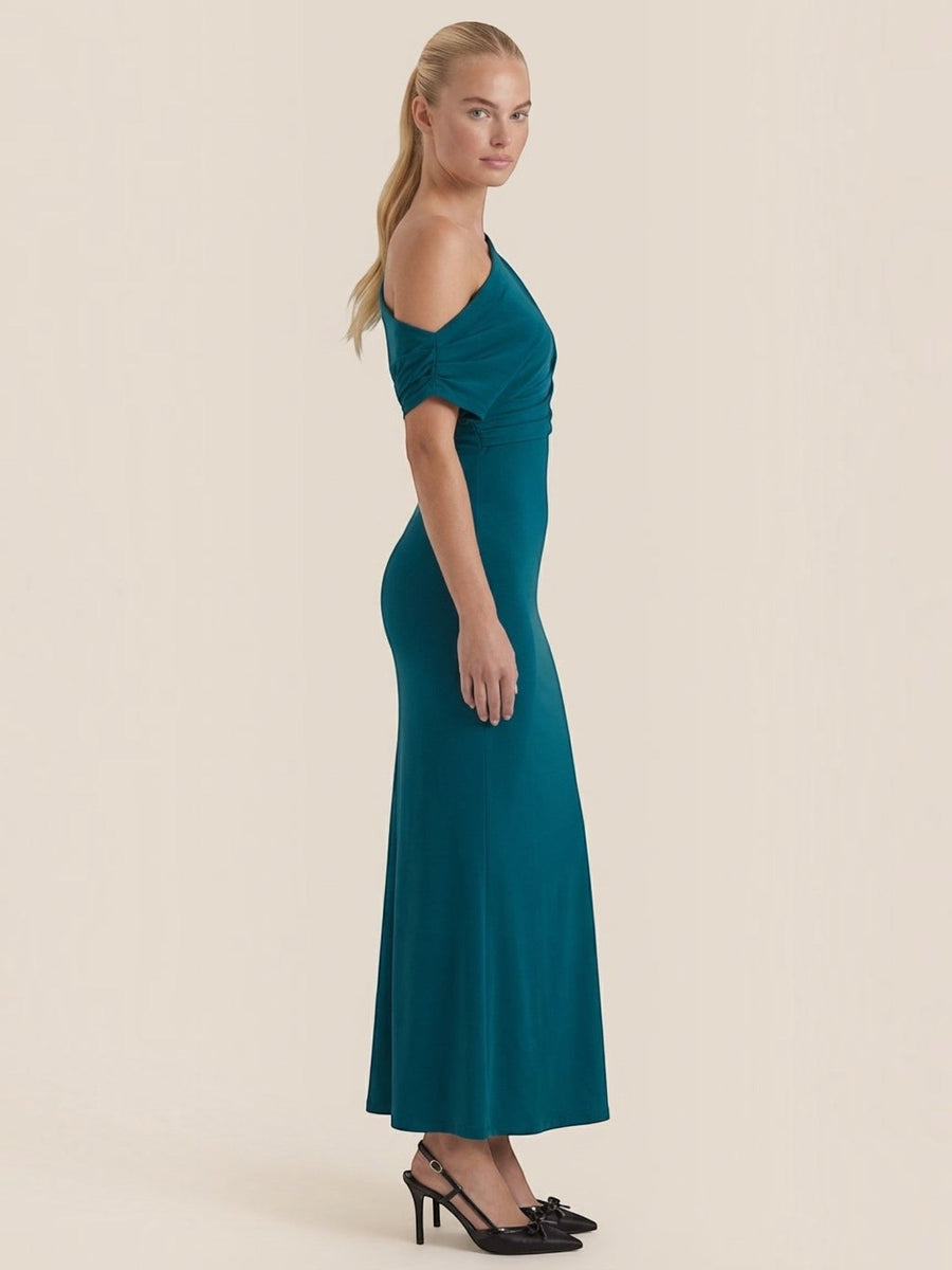 Candice One Shoulder Fitted Maxi Dress