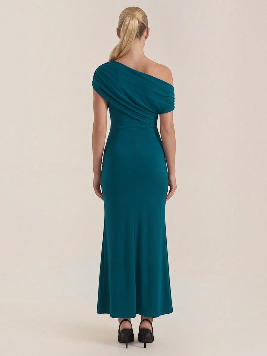 Candice One Shoulder Fitted Maxi Dress