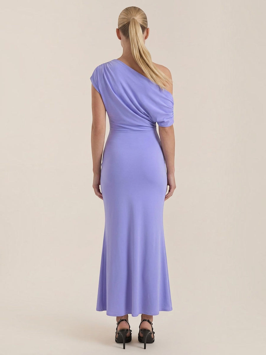 Candice One Shoulder Fitted Maxi Dress