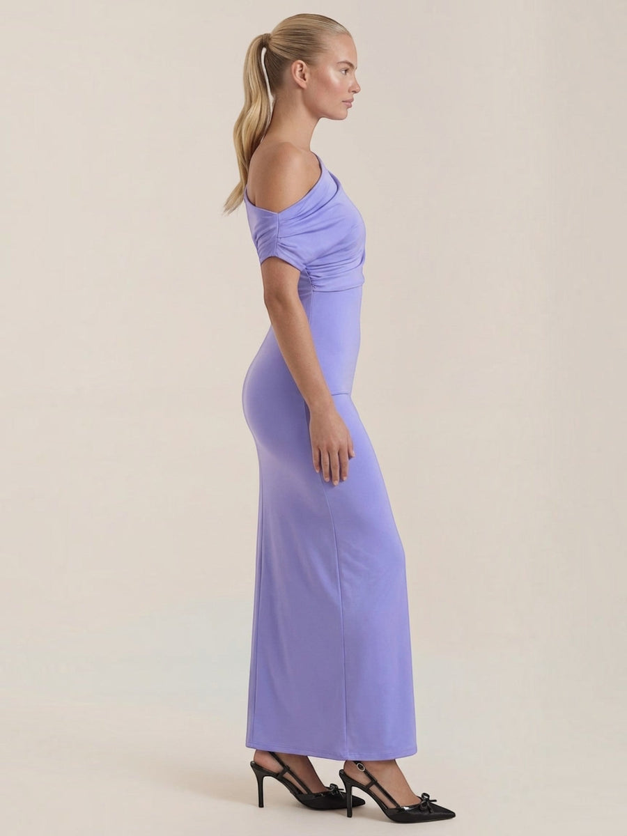 Candice One Shoulder Fitted Maxi Dress
