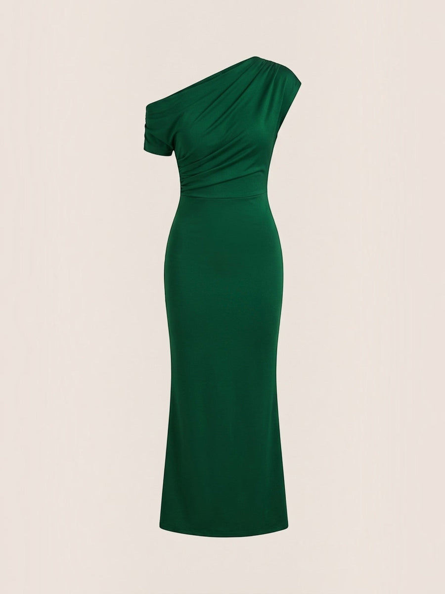 Candice One Shoulder Fitted Maxi Dress