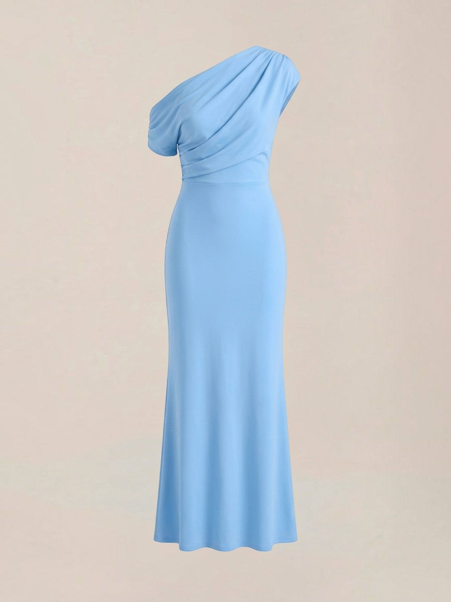 Candice One Shoulder Fitted Maxi Dress