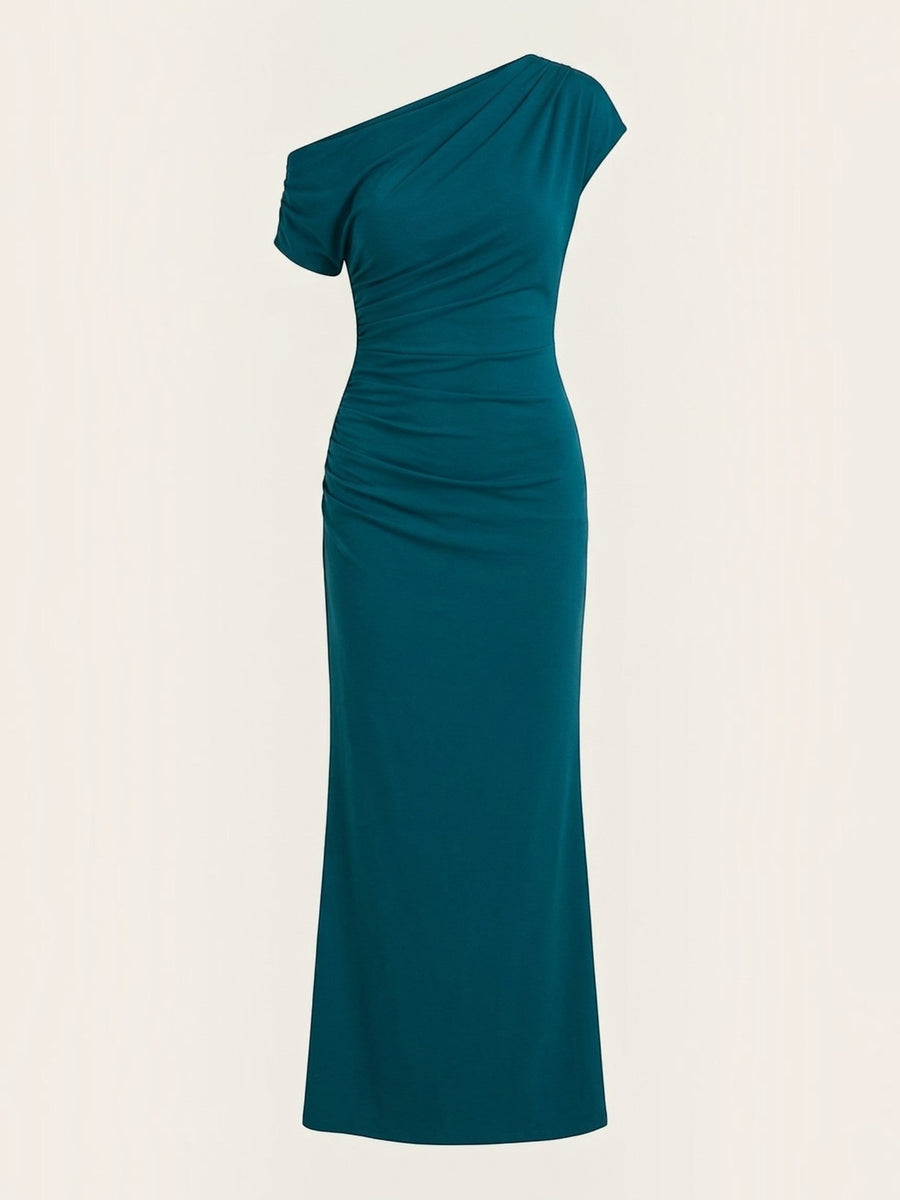 Candice One Shoulder Fitted Maxi Dress