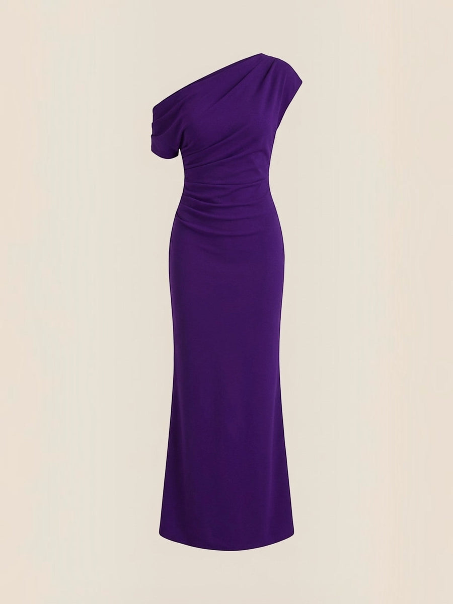 Candice One Shoulder Fitted Maxi Dress