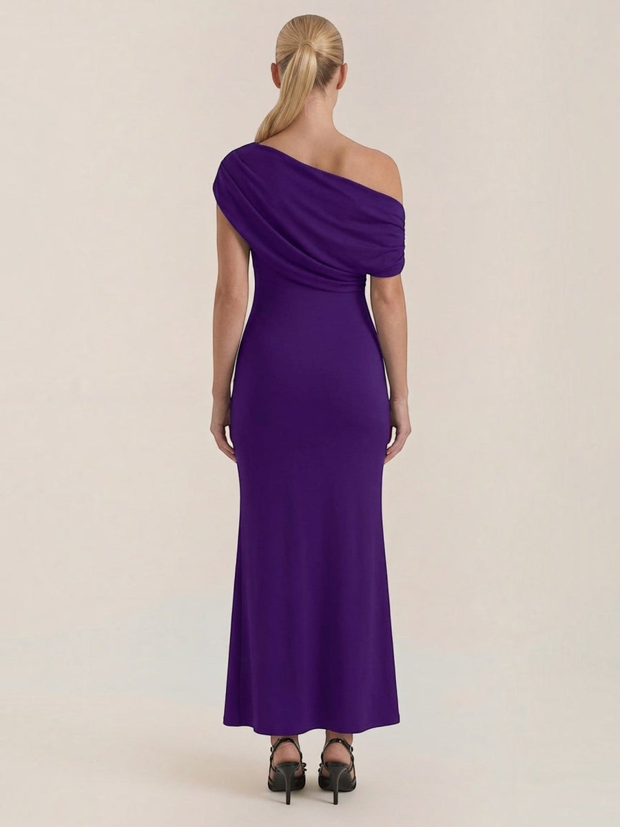 Candice One Shoulder Fitted Maxi Dress