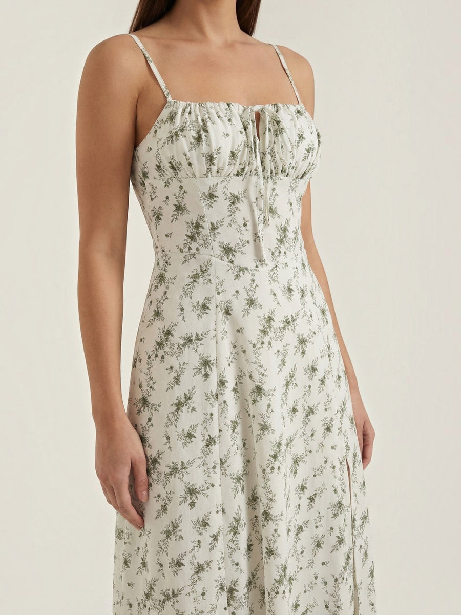 Josie Floral Fitted Waist Midi Sundress