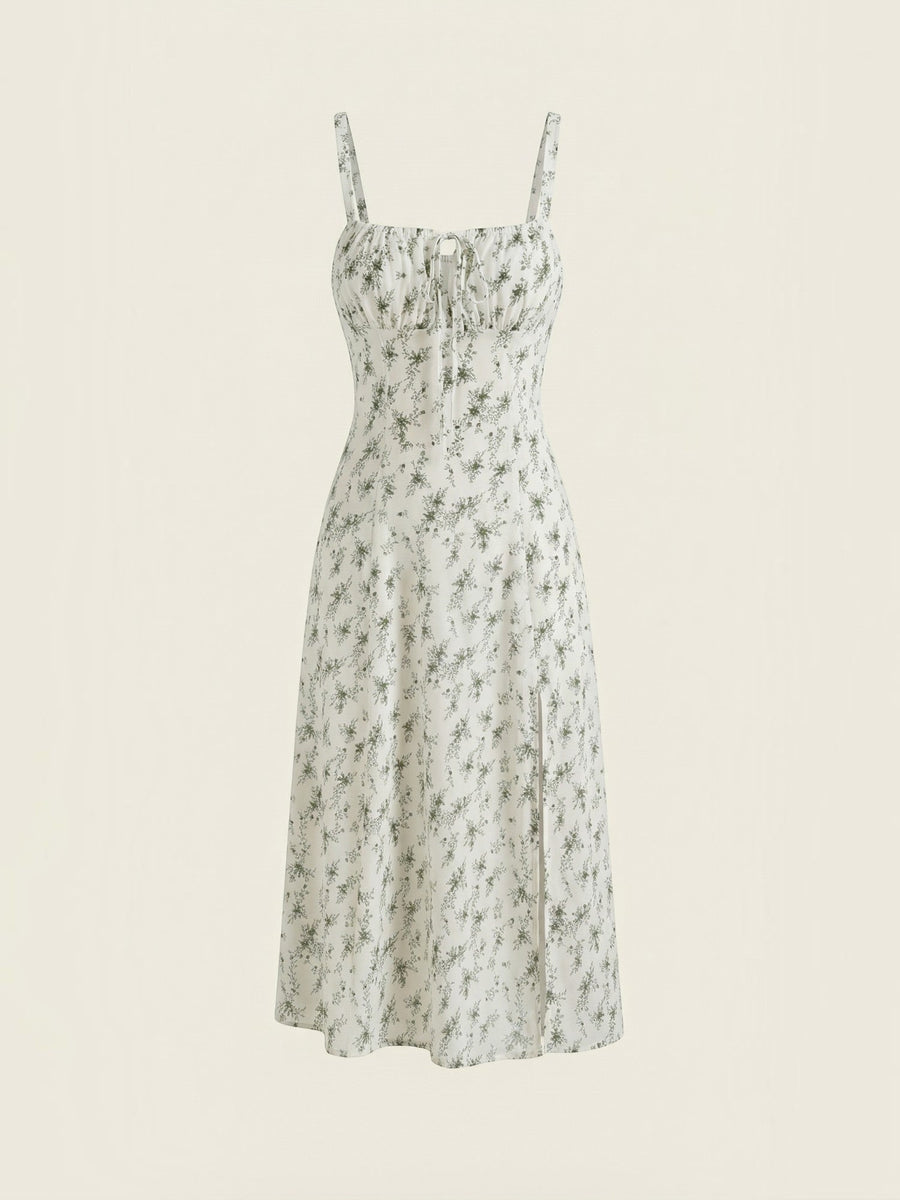 Josie Floral Fitted Waist Midi Sundress