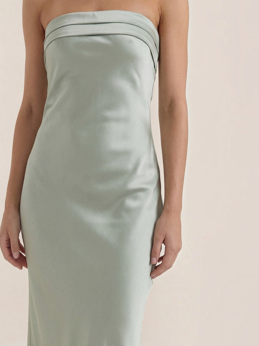 Elsa Strapless Fitted Maxi Evening Dress