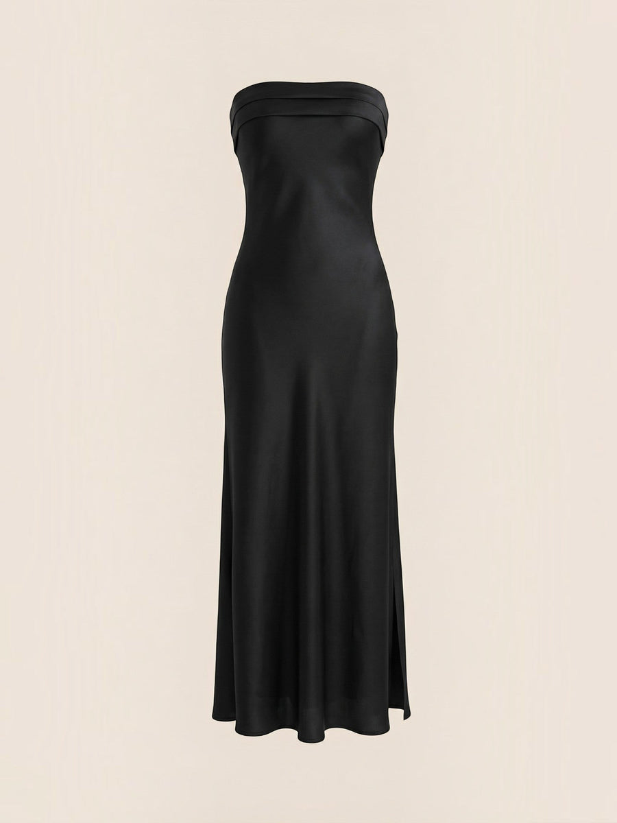 Elsa Strapless Fitted Maxi Evening Dress