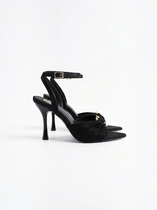 Sybilla Draped Heeled Sandals