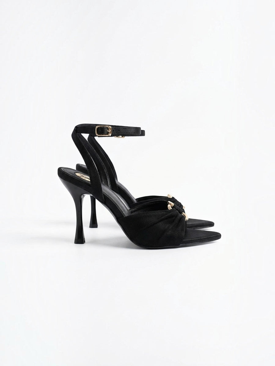 Sybilla Draped Heeled Sandals