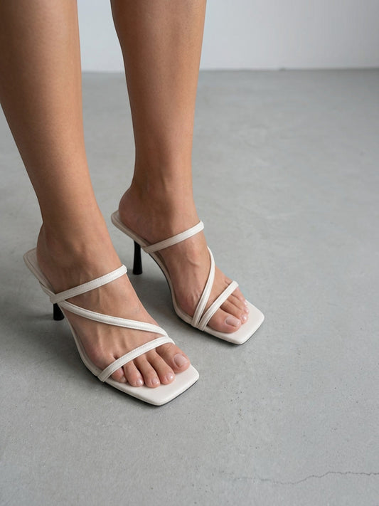 Valeska Strappy Heeled Mules