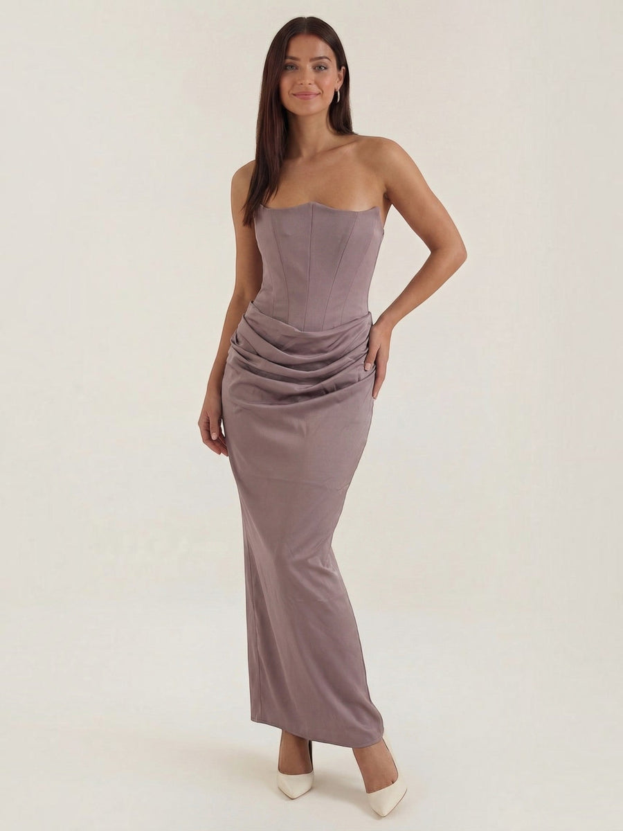 Fiorella Corset Style Bodycon Maxi Dress