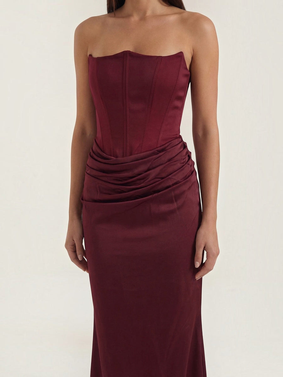 Fiorella Corset Style Bodycon Maxi Dress