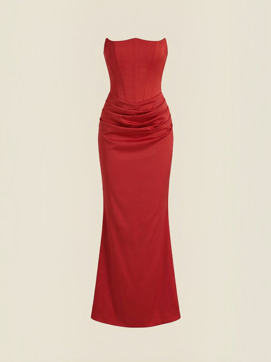 Fiorella Corset Style Bodycon Maxi Dress