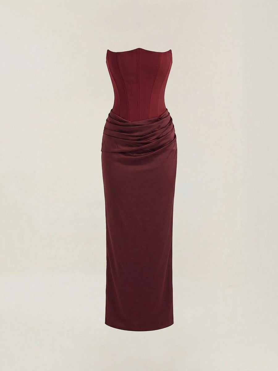 Fiorella Corset Style Bodycon Maxi Dress