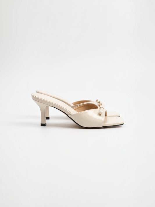 Marcelline Bow Kitten Heel Mules
