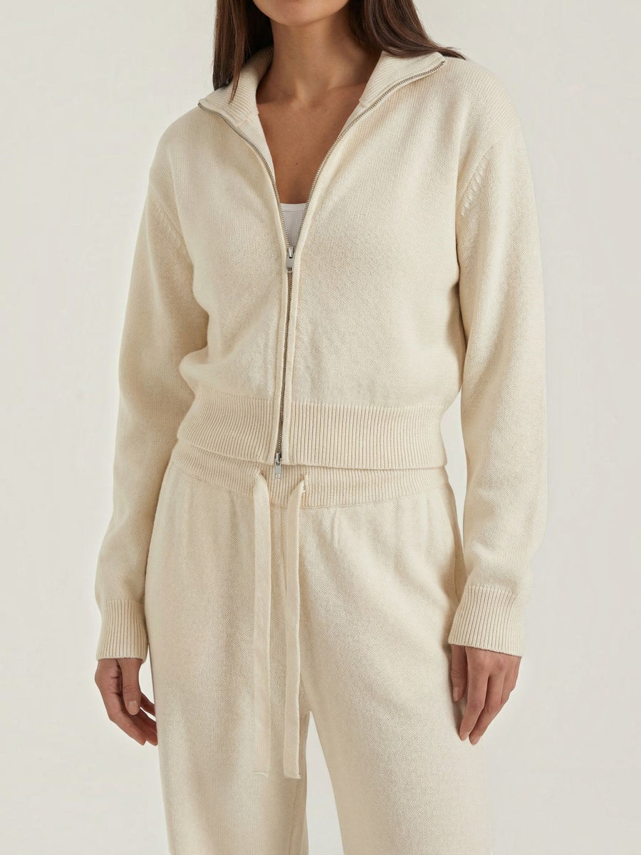 Katherine Zip Cardigan and Wide Pants Co Ord Set