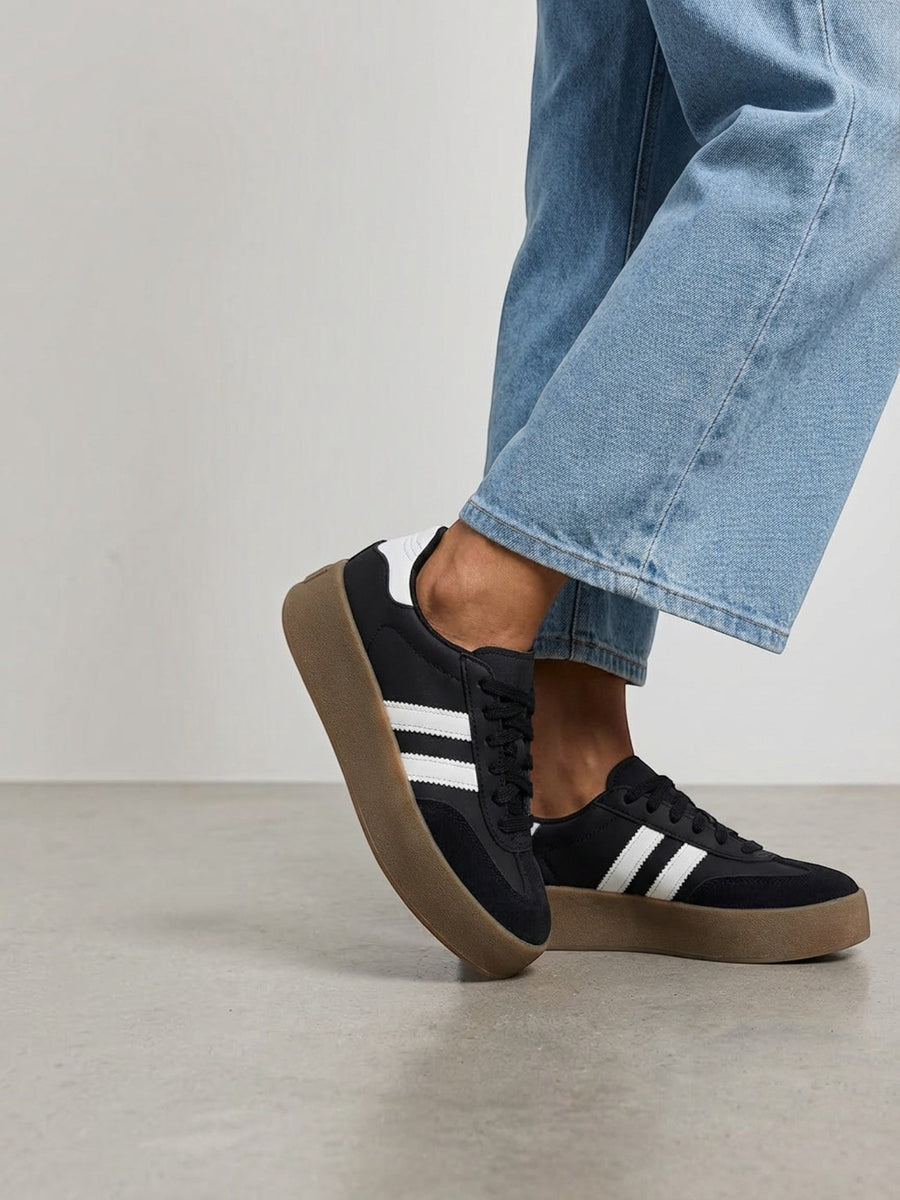 Iscella Striped Platform Sneakers