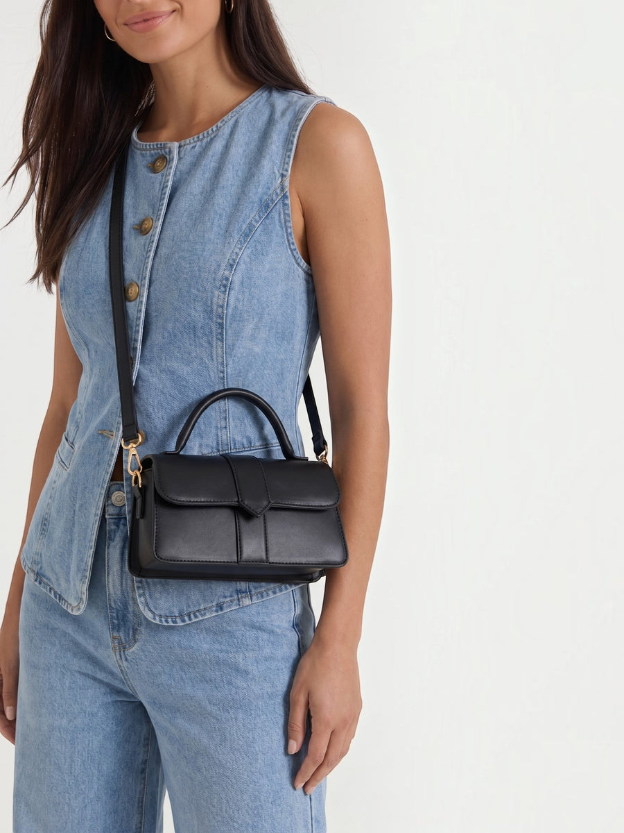 Clarina Flap Top Handle Bag