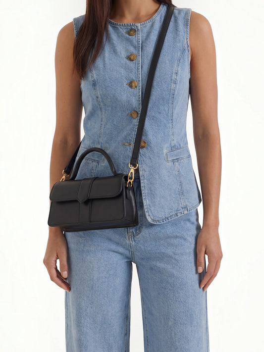 Clarina Flap Top Handle Bag