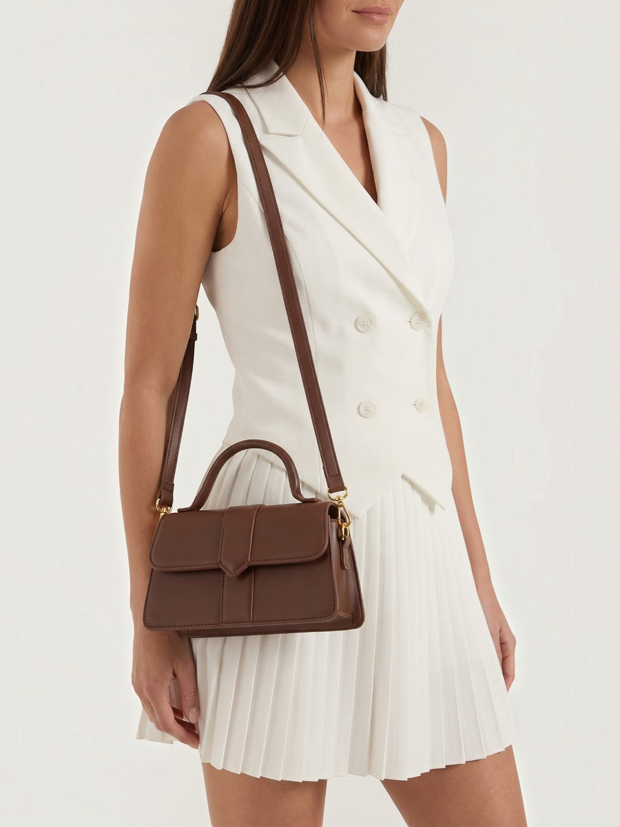 Clarina Flap Top Handle Bag