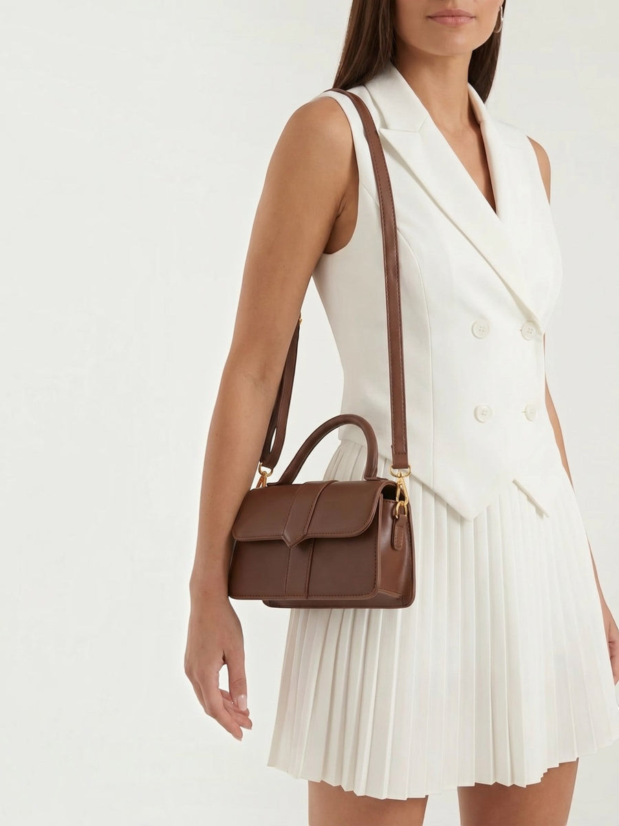 Clarina Flap Top Handle Bag