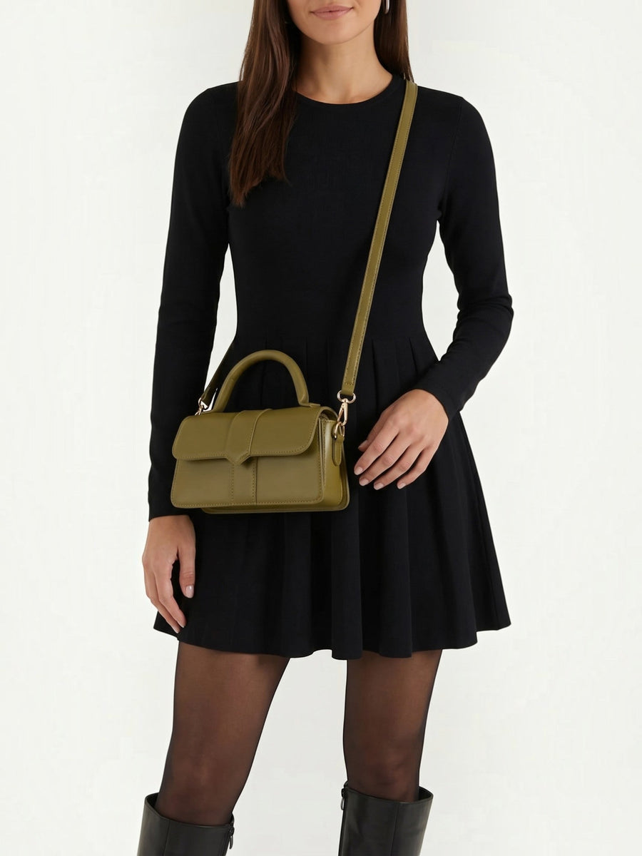 Clarina Flap Top Handle Bag
