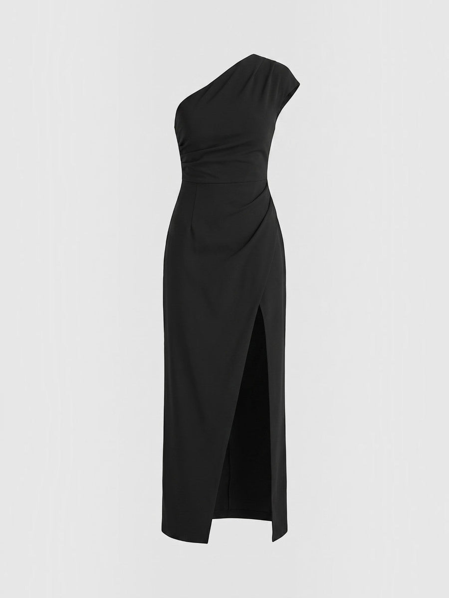 Fern One Shoulder Maxi Dress with Slit
