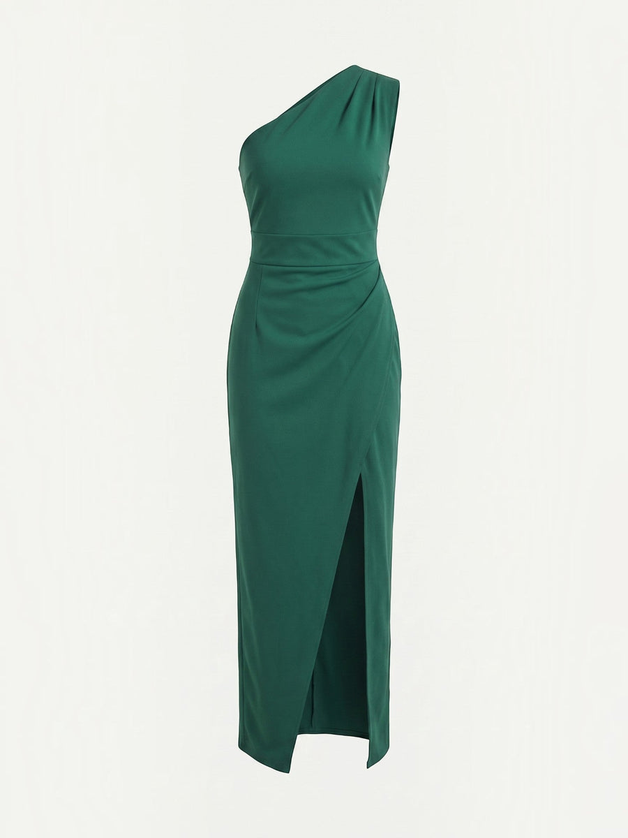 Fern One Shoulder Maxi Dress with Slit