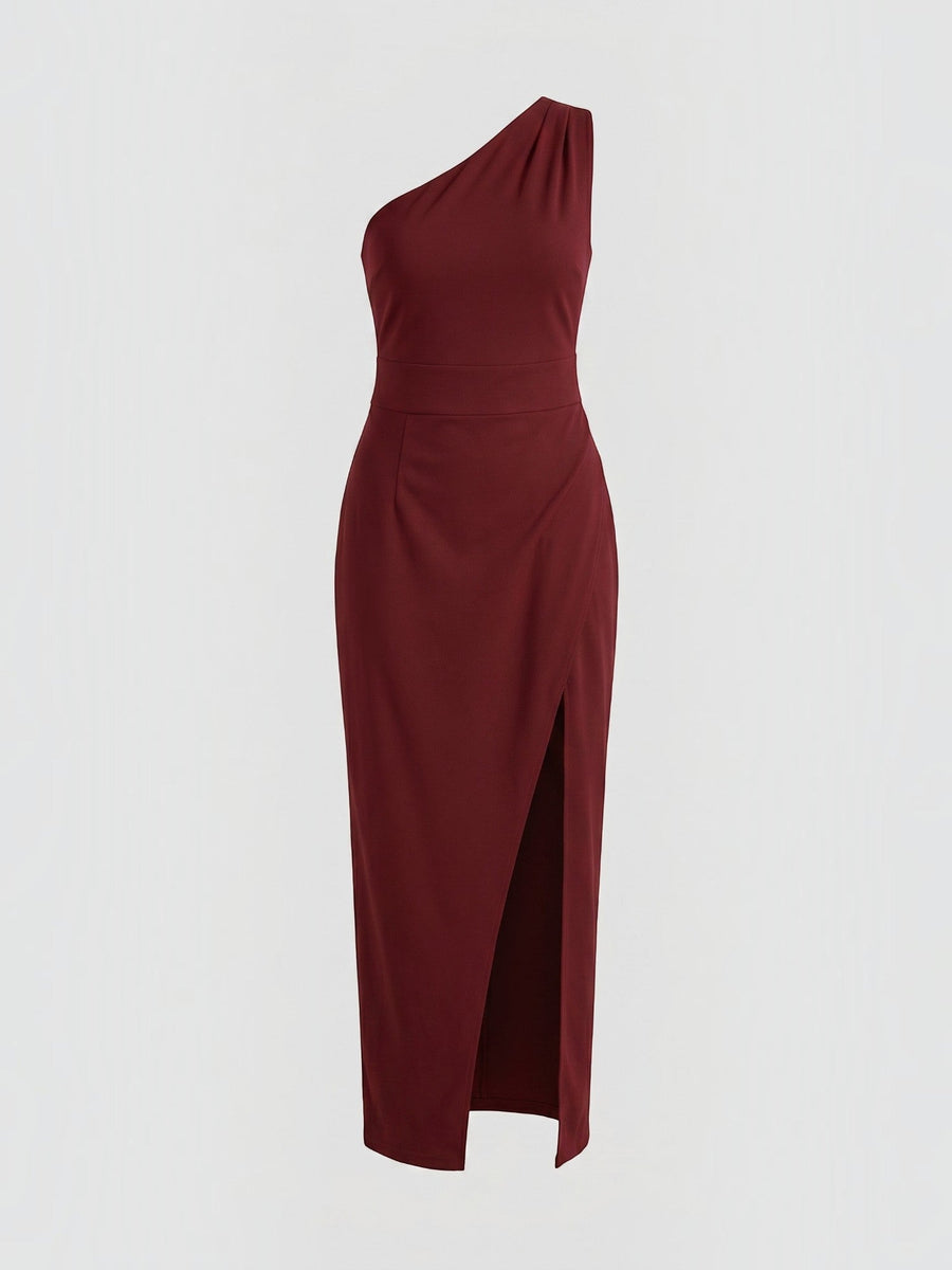 Fern One Shoulder Maxi Dress with Slit