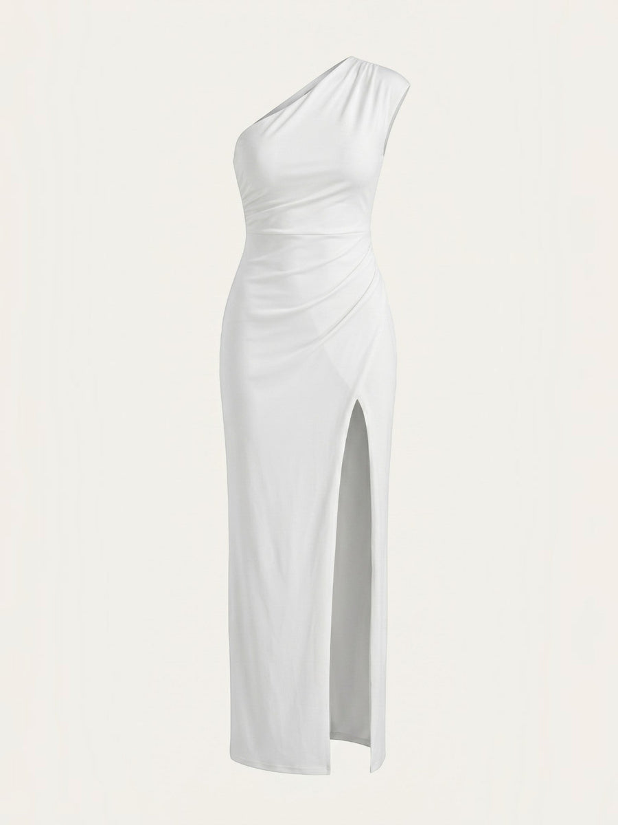 Fern One Shoulder Maxi Dress with Slit